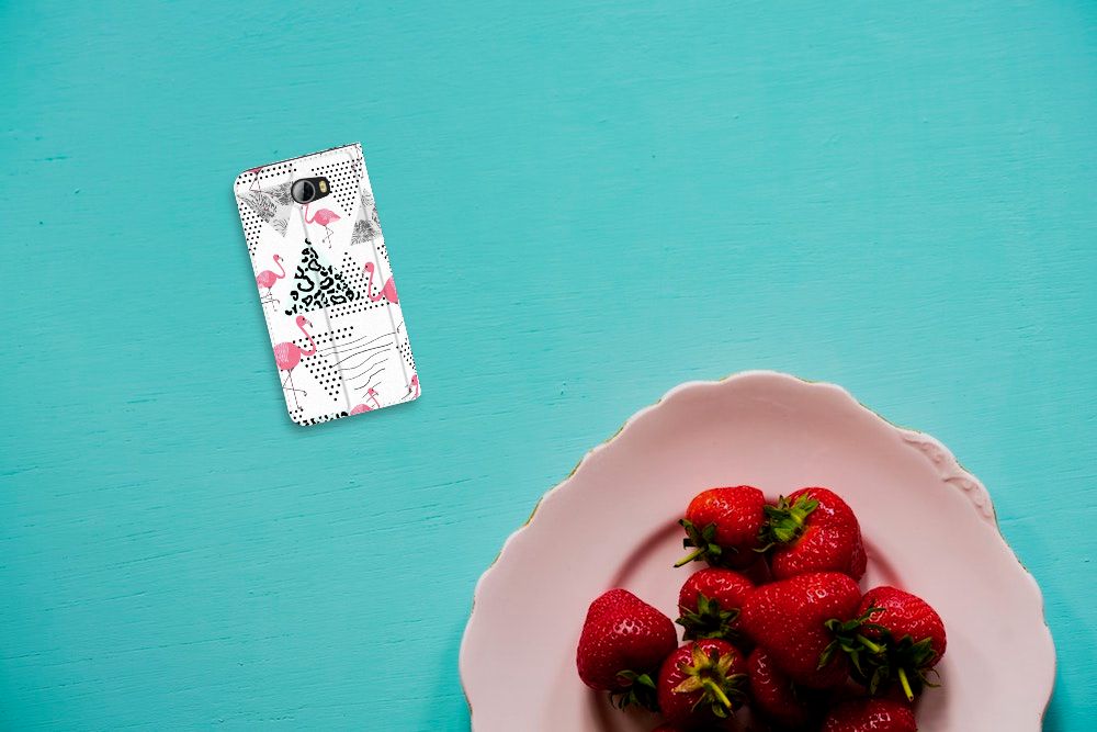 Huawei Y5 2 | Y6 Compact Hoesje maken Flamingo Triangle