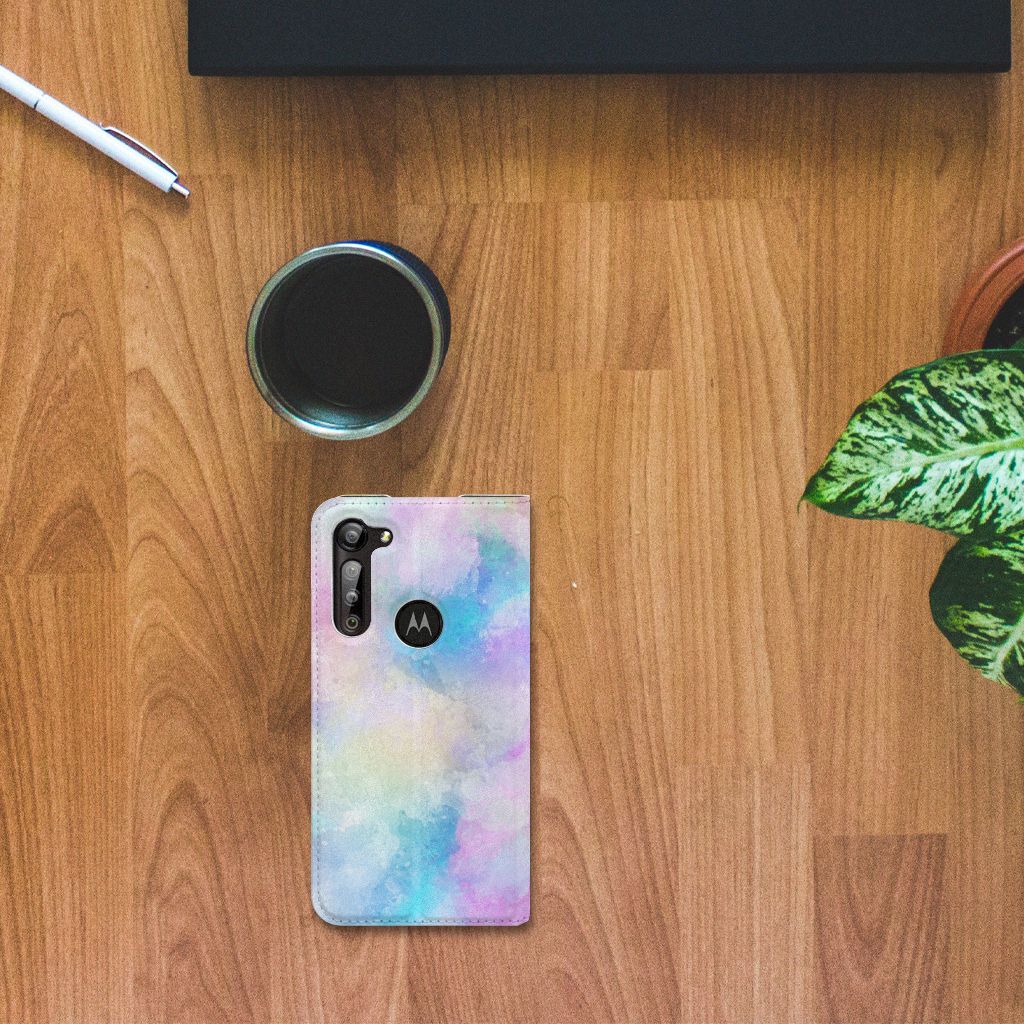 Bookcase Motorola Moto G8 Power Watercolor Light - B2C Telecom