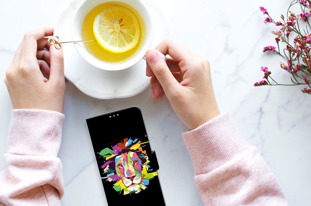 OPPO Reno4 Z Leuk Hoesje Lion Color
