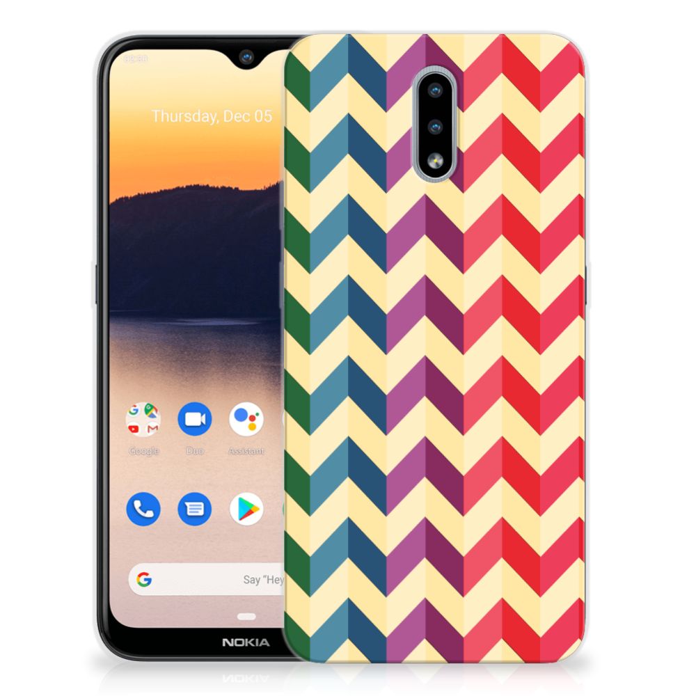 Nokia 2.3 TPU bumper Zigzag Multi Color