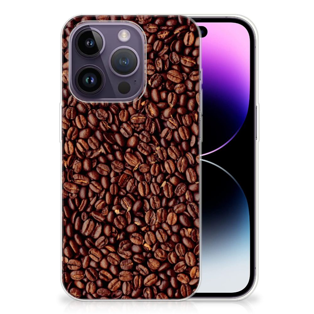Apple iPhone 14 Pro Siliconen Case Koffiebonen B2C Telecom
