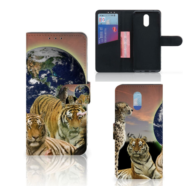 Nokia 2.3 Telefoonhoesje met Pasjes Roofdieren