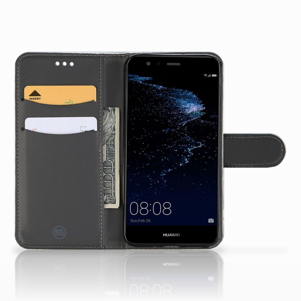 Huawei P10 Lite Telefoonhoesje met Pasjes Olifanten