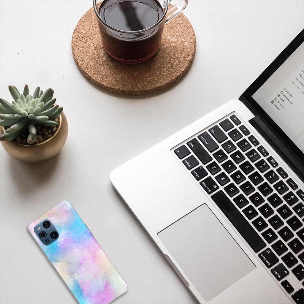 Hoesje maken OPPO Find X3 | X3 Pro Watercolor Light B2C Telecom