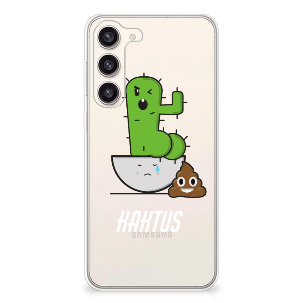 Samsung Galaxy S23 Plus Telefoonhoesje met Naam Cactus Poo B2C Telecom