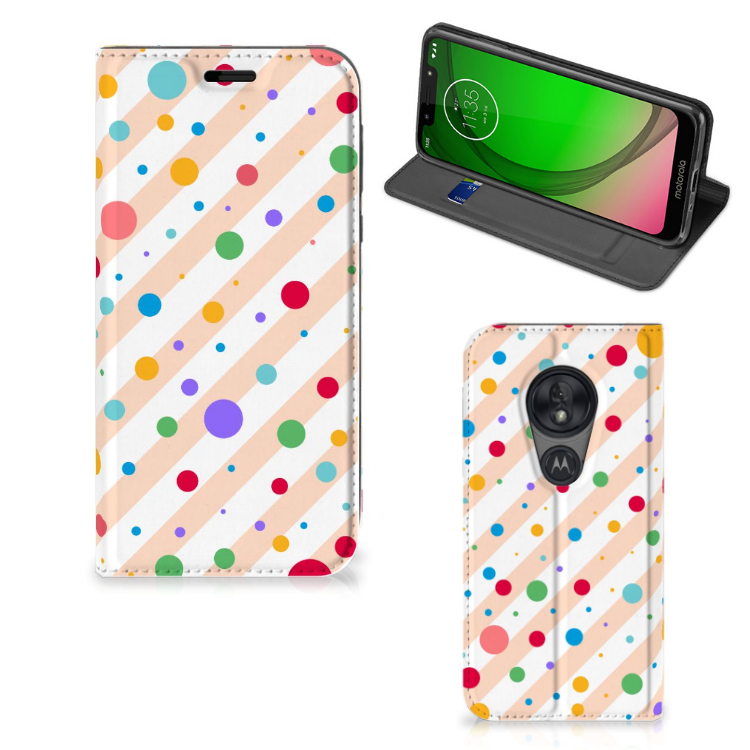 Motorola Moto G7 Play Hoesje met Magneet Dots - B2C Telecom