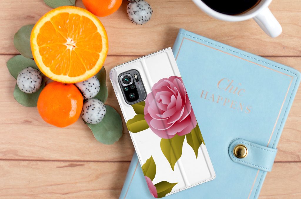 Xiaomi Redmi Note 10 4G | 10S | Poco M5s Smart Cover Roses - B2C Telecom