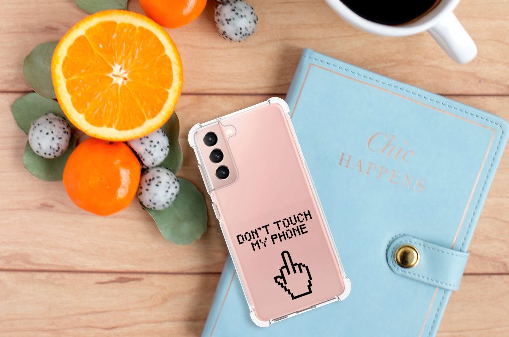 Samsung Galaxy S21 FE Anti Shock Case Finger Don't Touch My Phone B2C Telecom