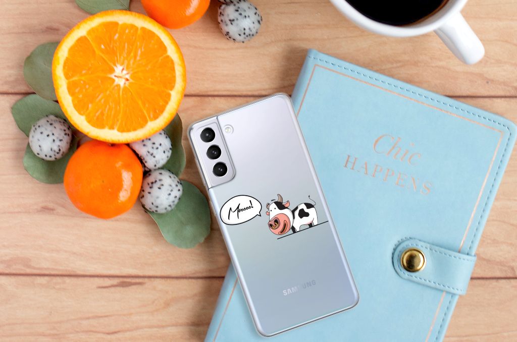 Samsung Galaxy S21 Plus Telefoonhoesje met Naam Cow B2C Telecom