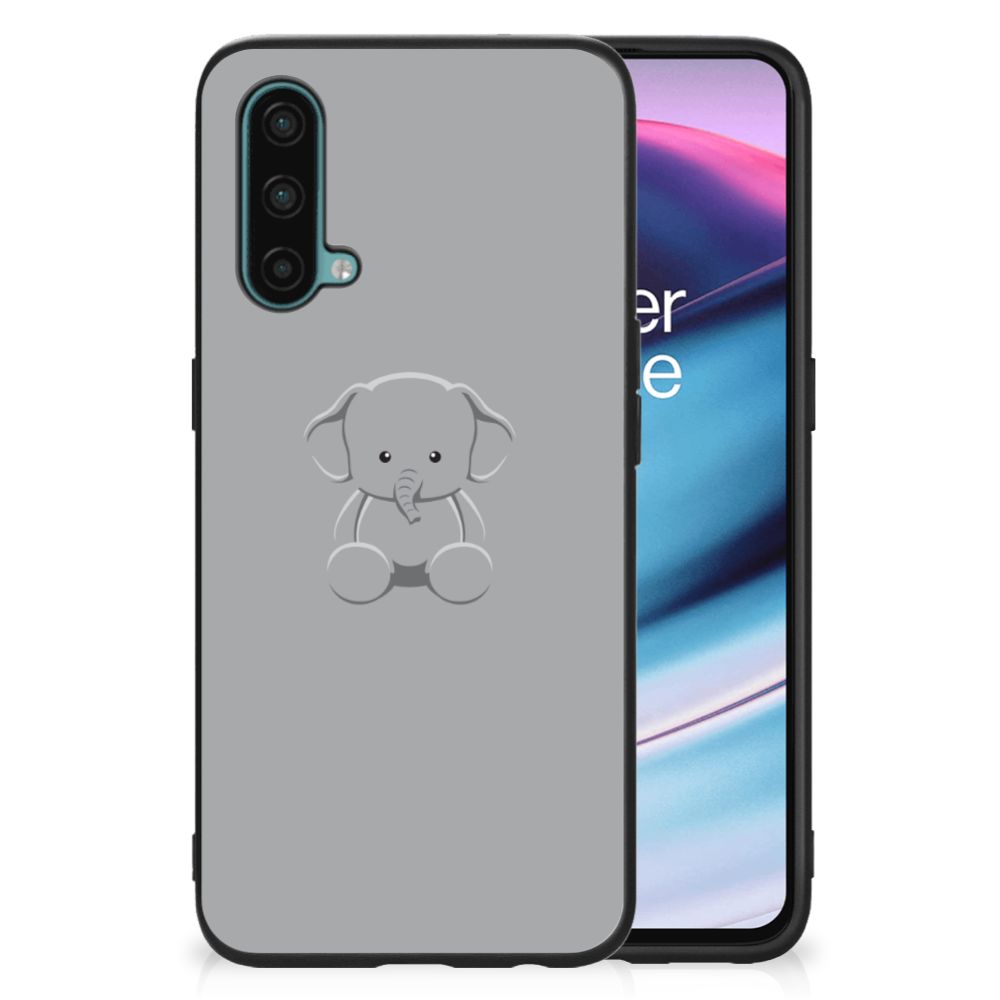 OnePlus Nord CE 5G Hoesje Grijs Baby Olifant