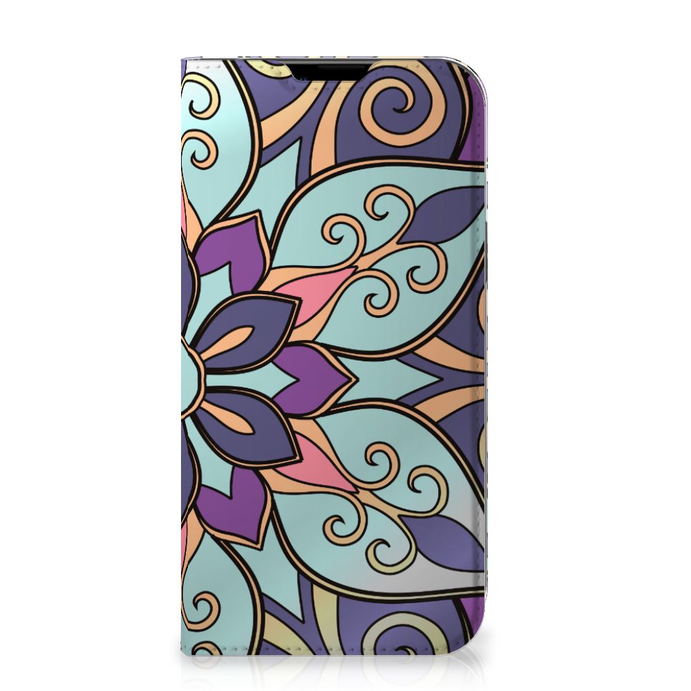 iPhone 14 Plus Smart Cover Purple Flower
