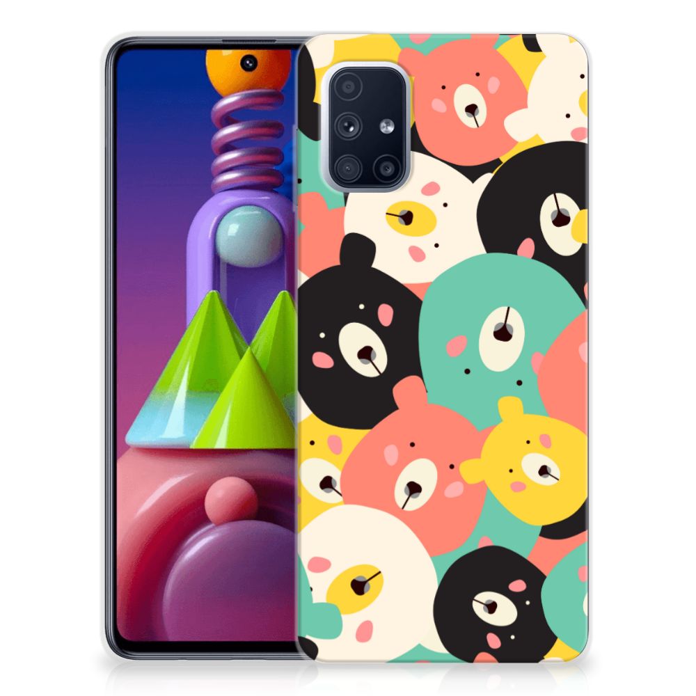 Samsung Galaxy M51 Telefoonhoesje met Naam Bears