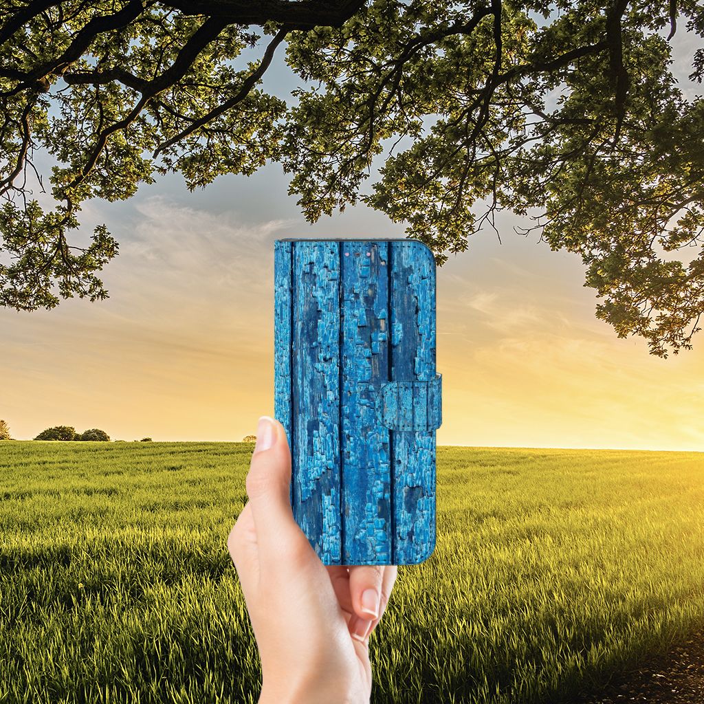 Xiaomi Redmi Note 11 Pro 5G/4G Book Style Case Wood Blue
