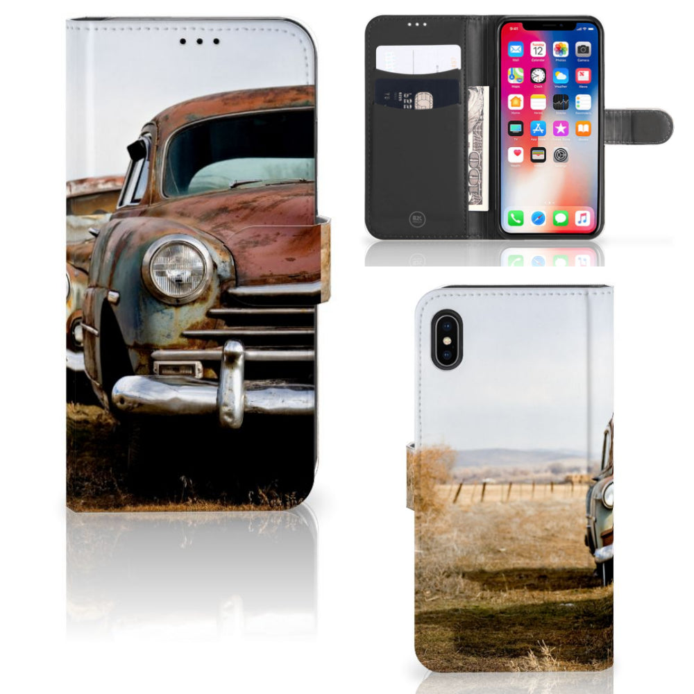 Apple iPhone Xs Max Telefoonhoesje met foto Vintage Auto