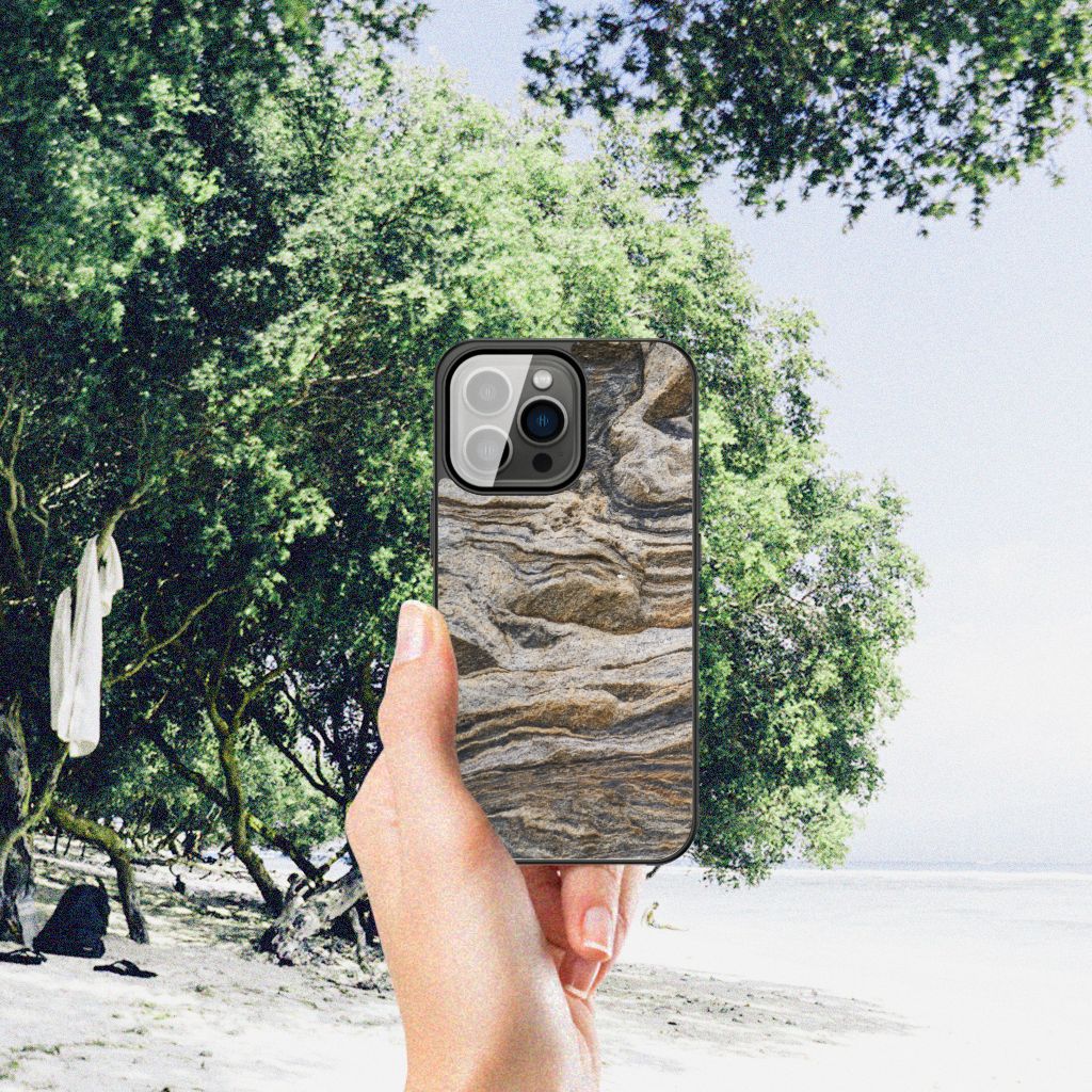 iPhone 13 Pro Marmeren Print Telefoonhoesje Steen B2C Telecom