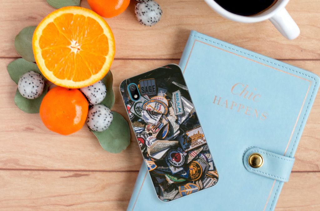 Huawei Y5 (2019) Siliconen Hoesje met foto Badges