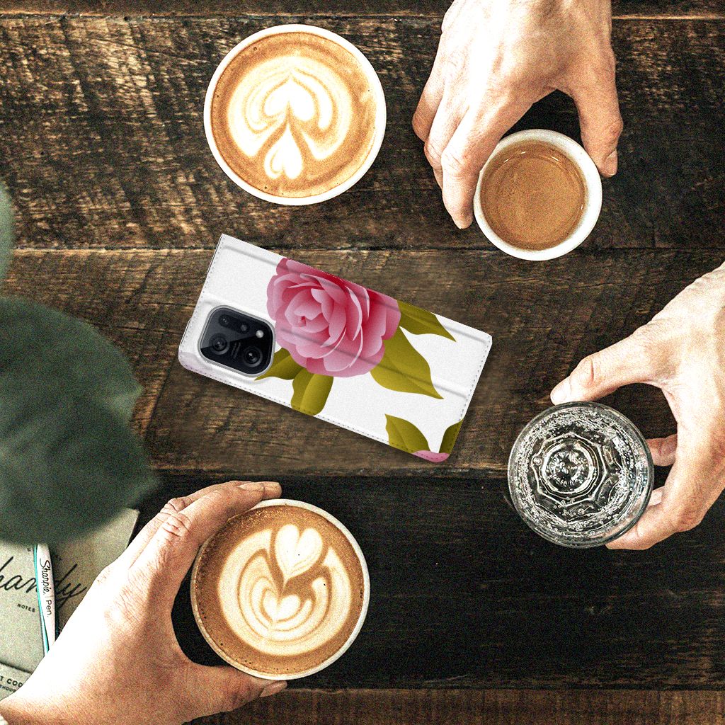 OPPO Find X5 Smart Cover Roses - B2C Telecom