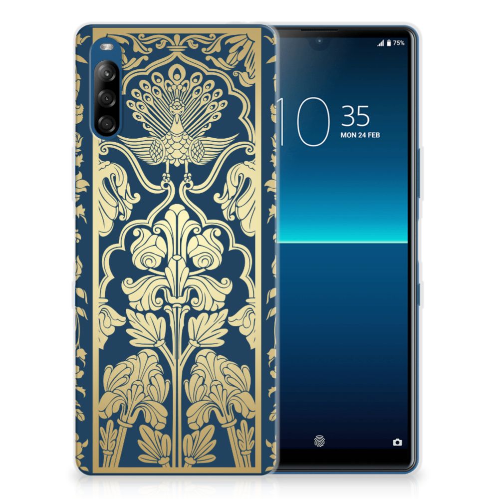 Sony Xperia L4 TPU Case Beige Flowers