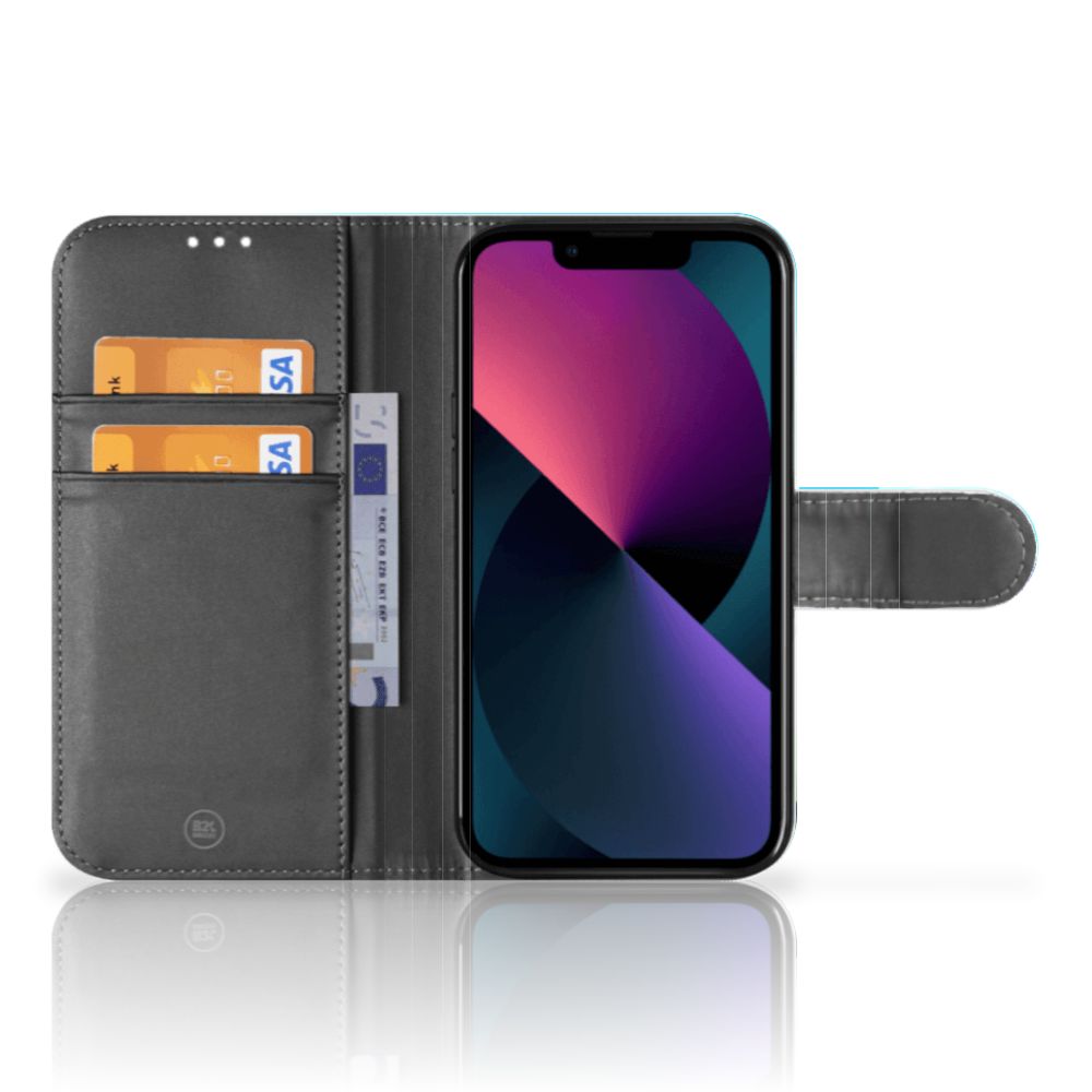 iPhone 13 Mini Hoesje Orchidee Blauw - Cadeau voor je Moeder