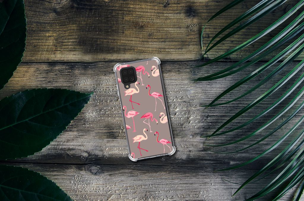 Samsung Galaxy A12 Case Anti-shock Flamingo - B2C Telecom