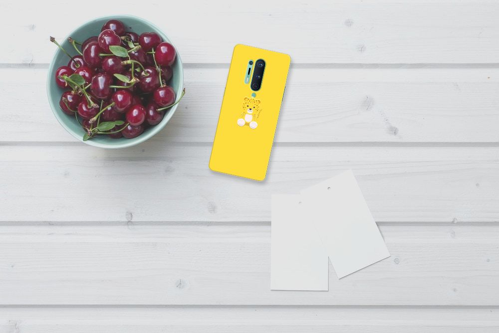 OnePlus 8 Pro Telefoonhoesje met Naam Baby Leopard B2C Telecom