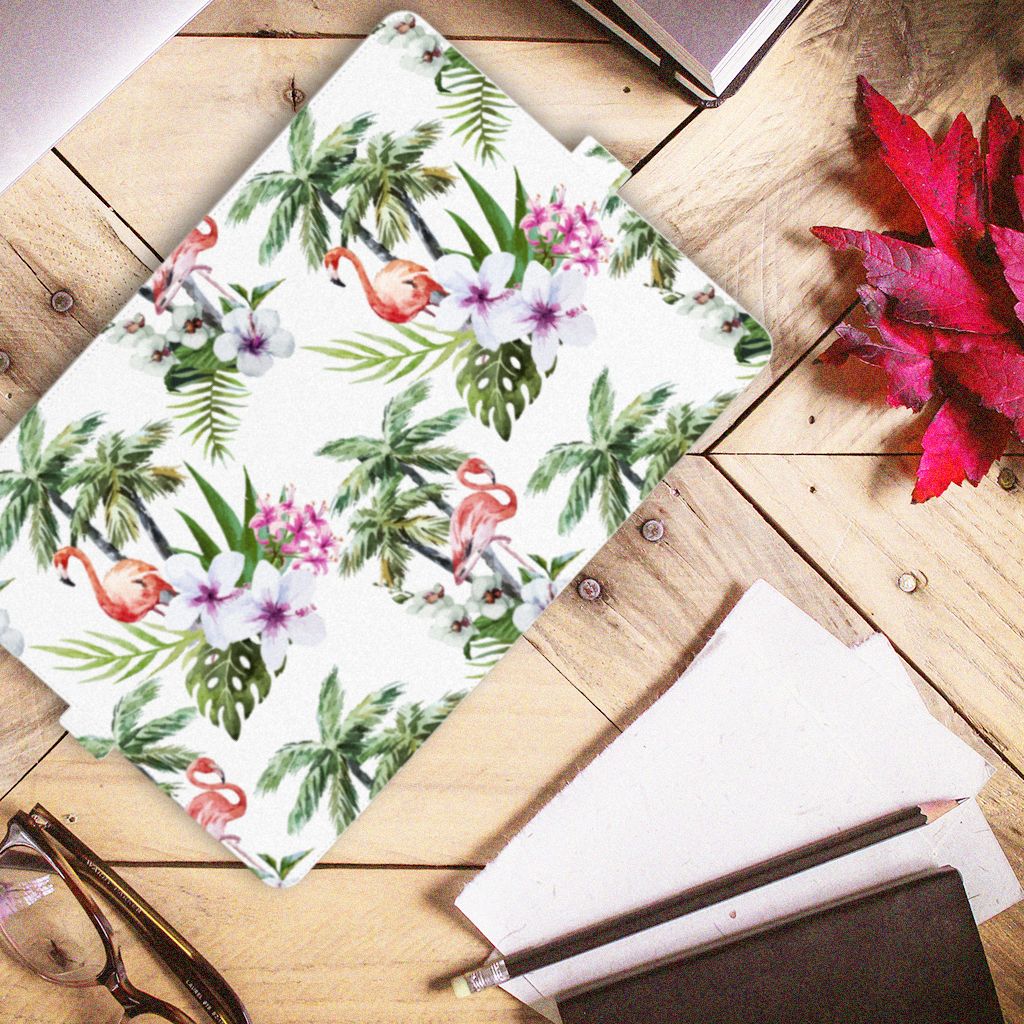 Lenovo Tab E10 Flip Case Flamingo Palms