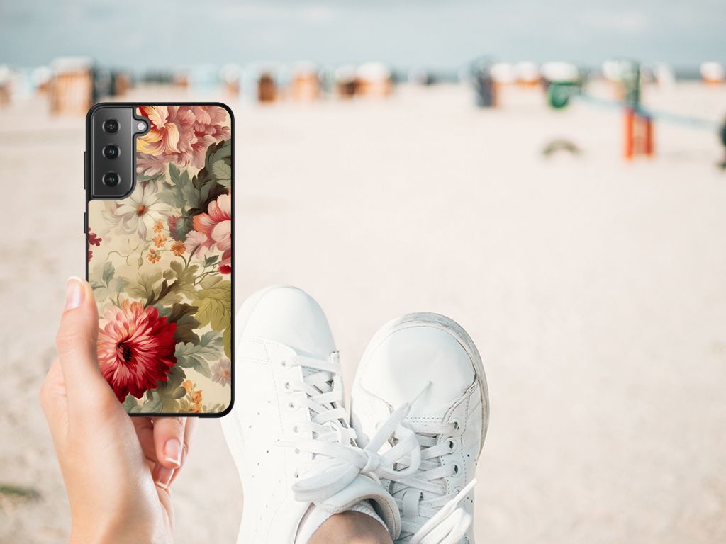 Bloemen Hoesje voor Samsung Galaxy S21 Plus Bloemen B2C Telecom