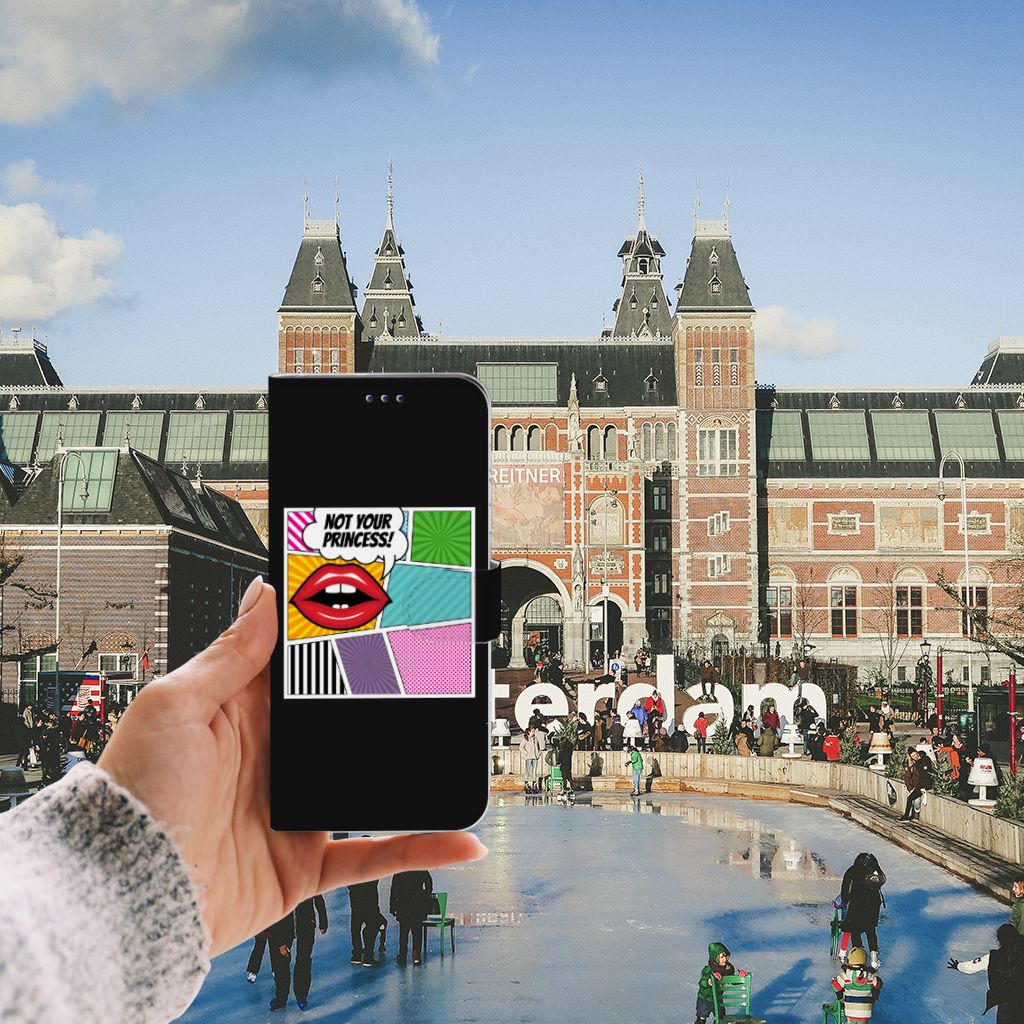 Samsung Galaxy A50 Wallet Case met Pasjes Popart Princess