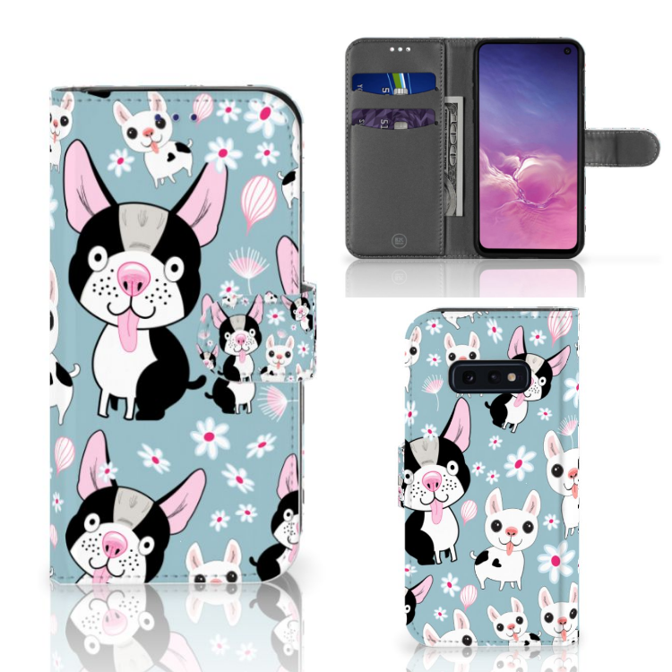 Samsung Galaxy S10e Telefoonhoesje met Pasjes Hondjes