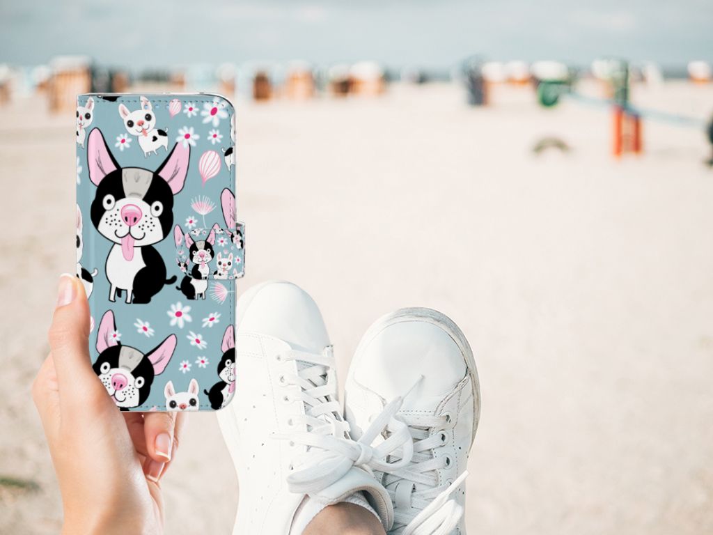 Huawei P40 Lite Telefoonhoesje met Pasjes Hondjes