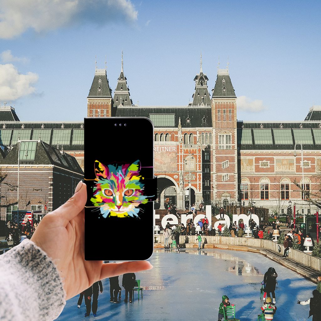 Samsung Galaxy A50 Leuk Hoesje Cat Color