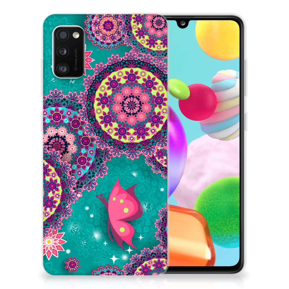 Samsung Galaxy A41 Hoesje maken Cirkels en Vlinders B2C Telecom