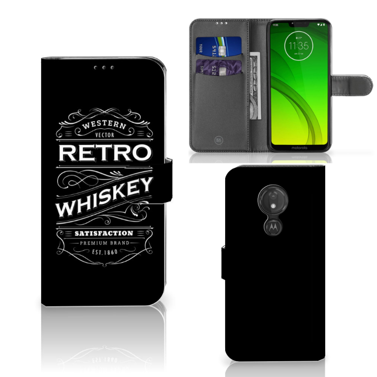 Motorola Moto G7 Power Book Cover Whiskey