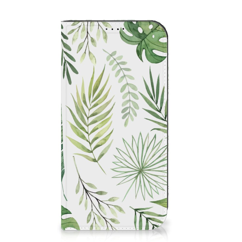iPhone 15 Pro Max Smart Cover Leaves met een stylish bladeren patroon voor een frisse uitstraling đŋ.
