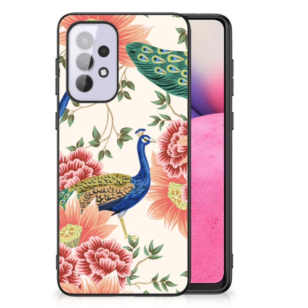 Dierenprint Telefoonhoesje voor Samsung Galaxy A33 5G Pink Peacock B2C Telecom