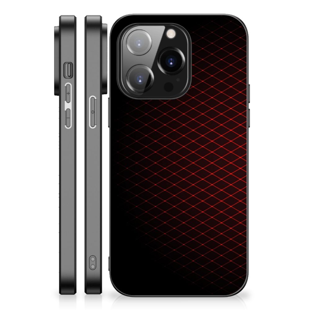 iPhone 14 Pro Back Case Geruit Rood B2C Telecom