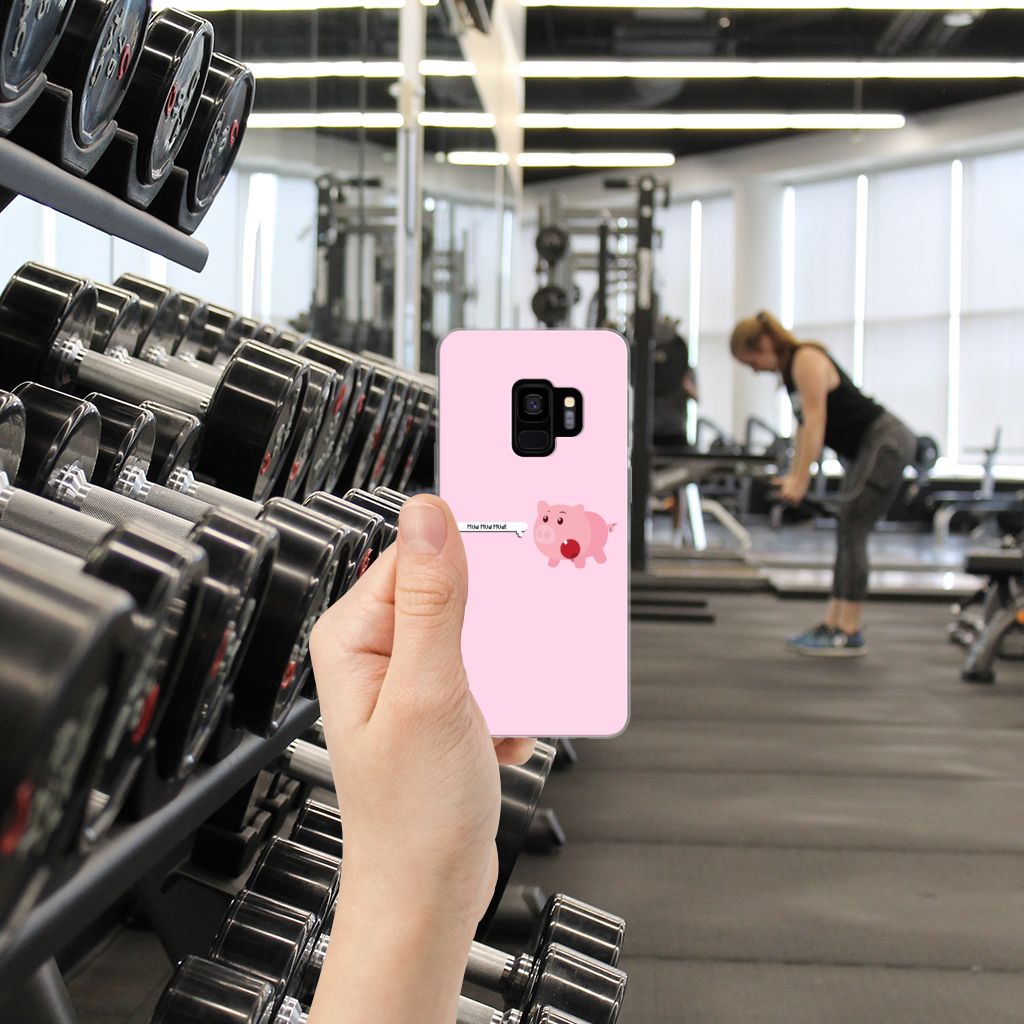 Samsung Galaxy S9 Telefoonhoesje met Naam Pig Mud