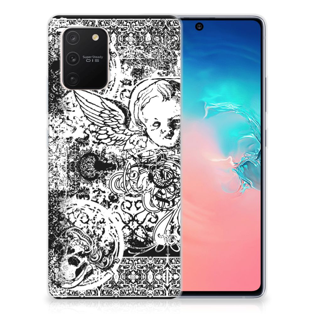 Silicone Back Case Samsung Galaxy S10 Lite Skulls Angel B2C Telecom