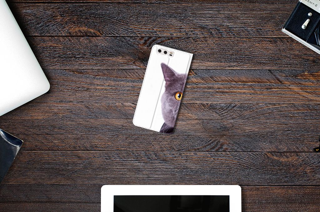 Huawei P10 Plus Hoesje maken Kat