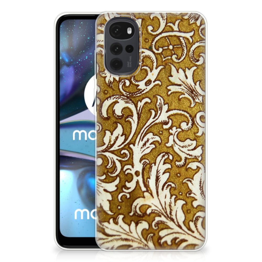 Siliconen Hoesje Motorola Moto G22 Barok Goud