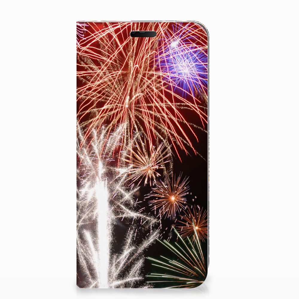 Nokia 7.1 (2018) Hippe Standcase Vuurwerk