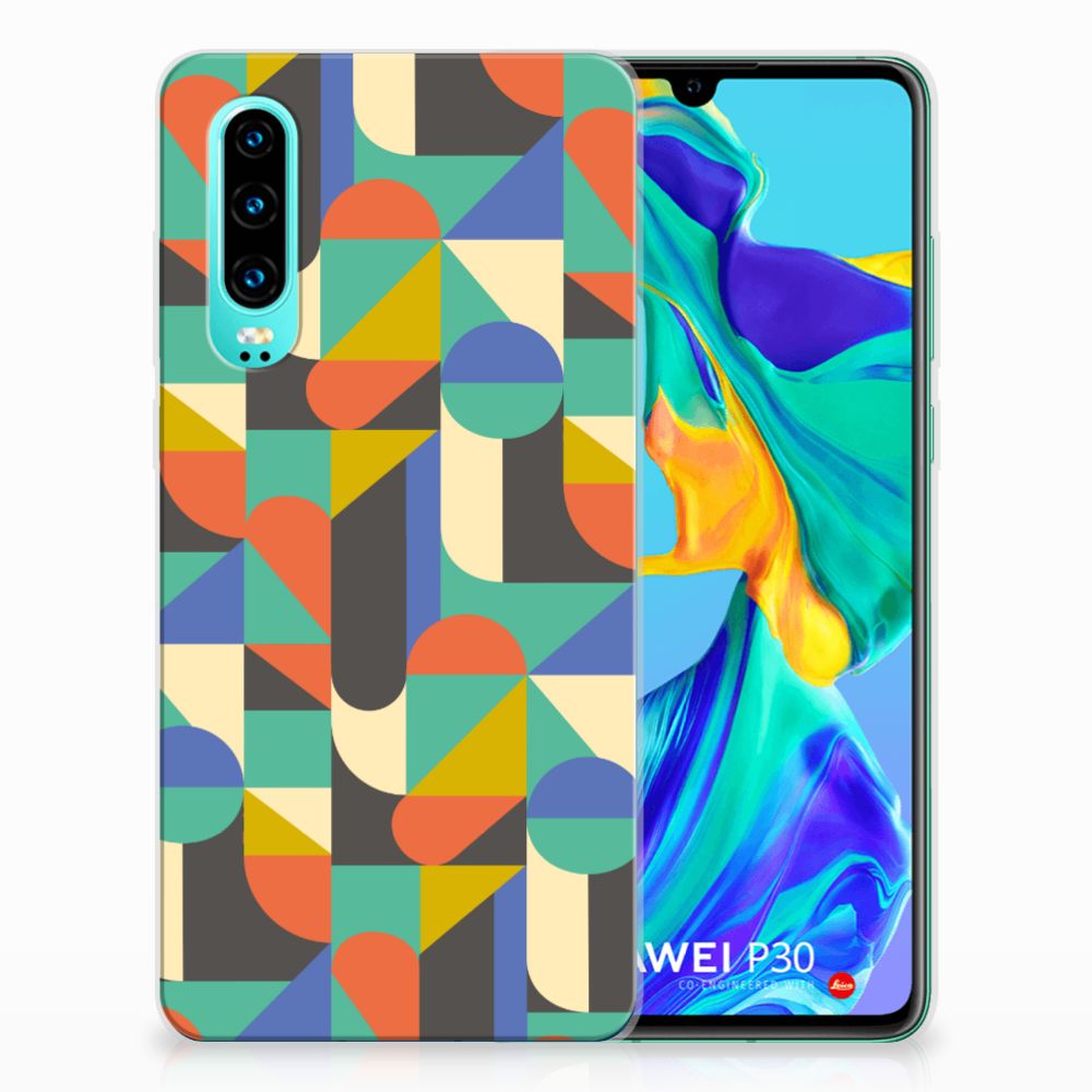 Huawei P30 TPU bumper Funky Retro