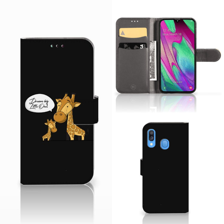 Samsung Galaxy A40 Leuk Hoesje Giraffe