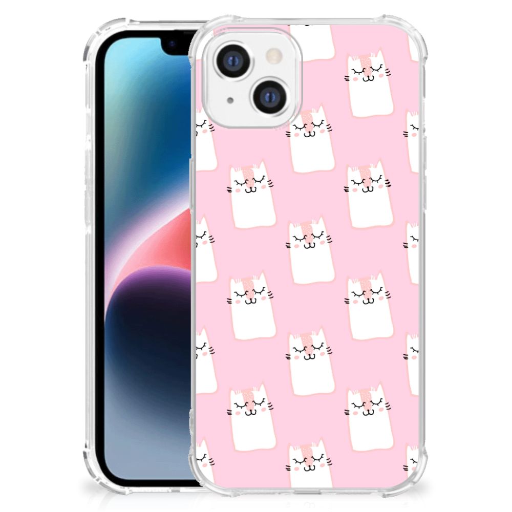 Apple iPhone 14 Plus Case Anti-shock Sleeping Cats