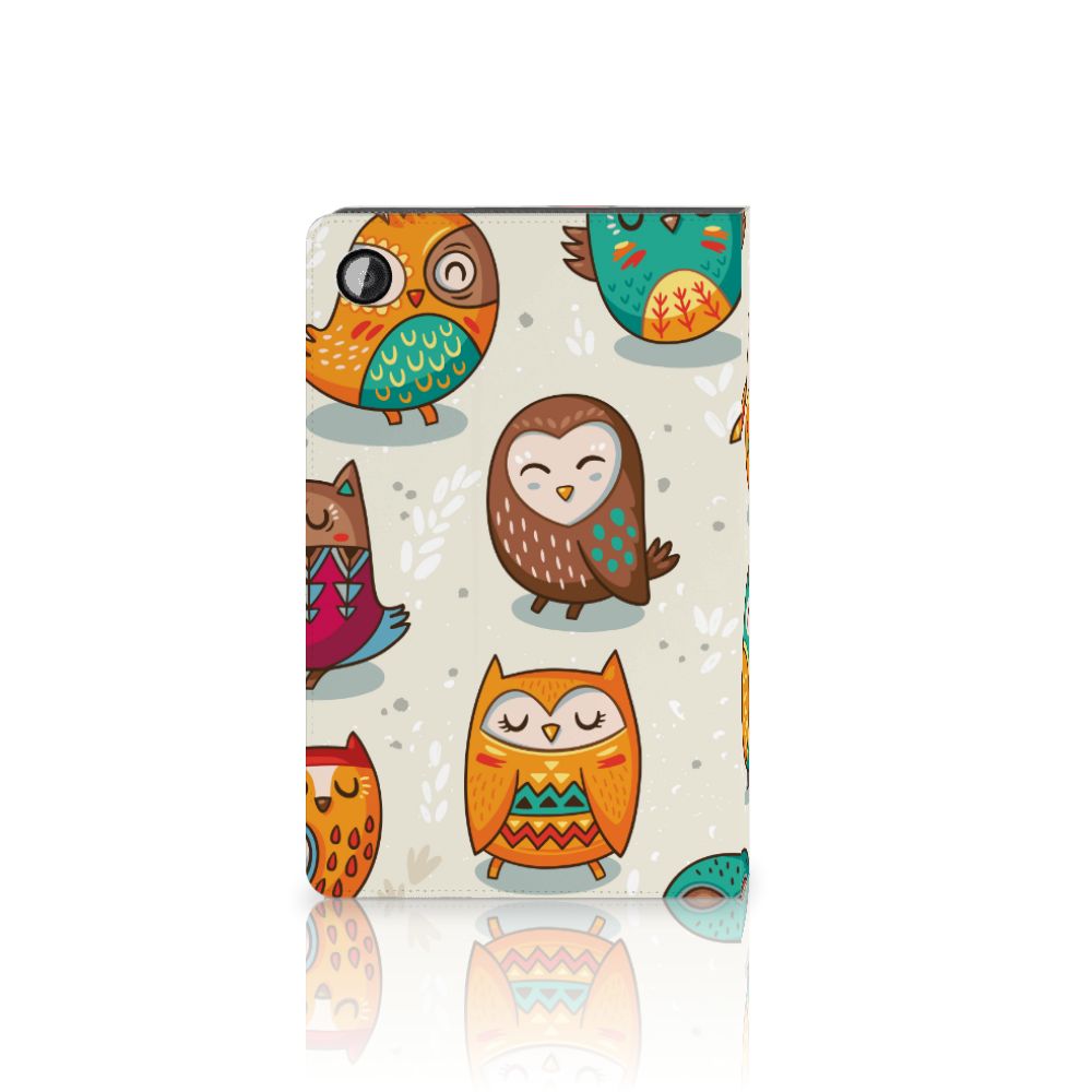 Samsung Galaxy Tab A8 2021/2022 Flip Case Vrolijke Uilen