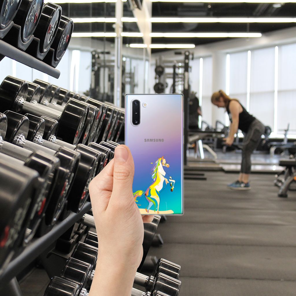 Samsung Galaxy Note 10 Telefoonhoesje met Naam Horse Color