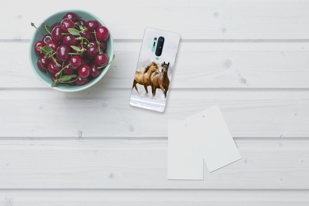 OnePlus 8 Pro TPU Hoesje Paarden B2C Telecom