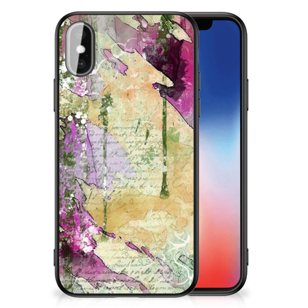 Kleurrijke Telefoonhoesje iPhone X | Xs Letter Painting