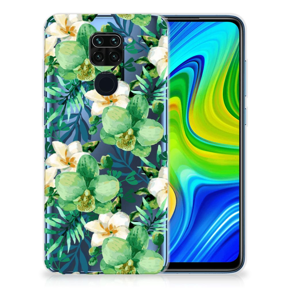 Xiaomi Redmi Note9 TPU Case Orchidee Groen B2C Telecom