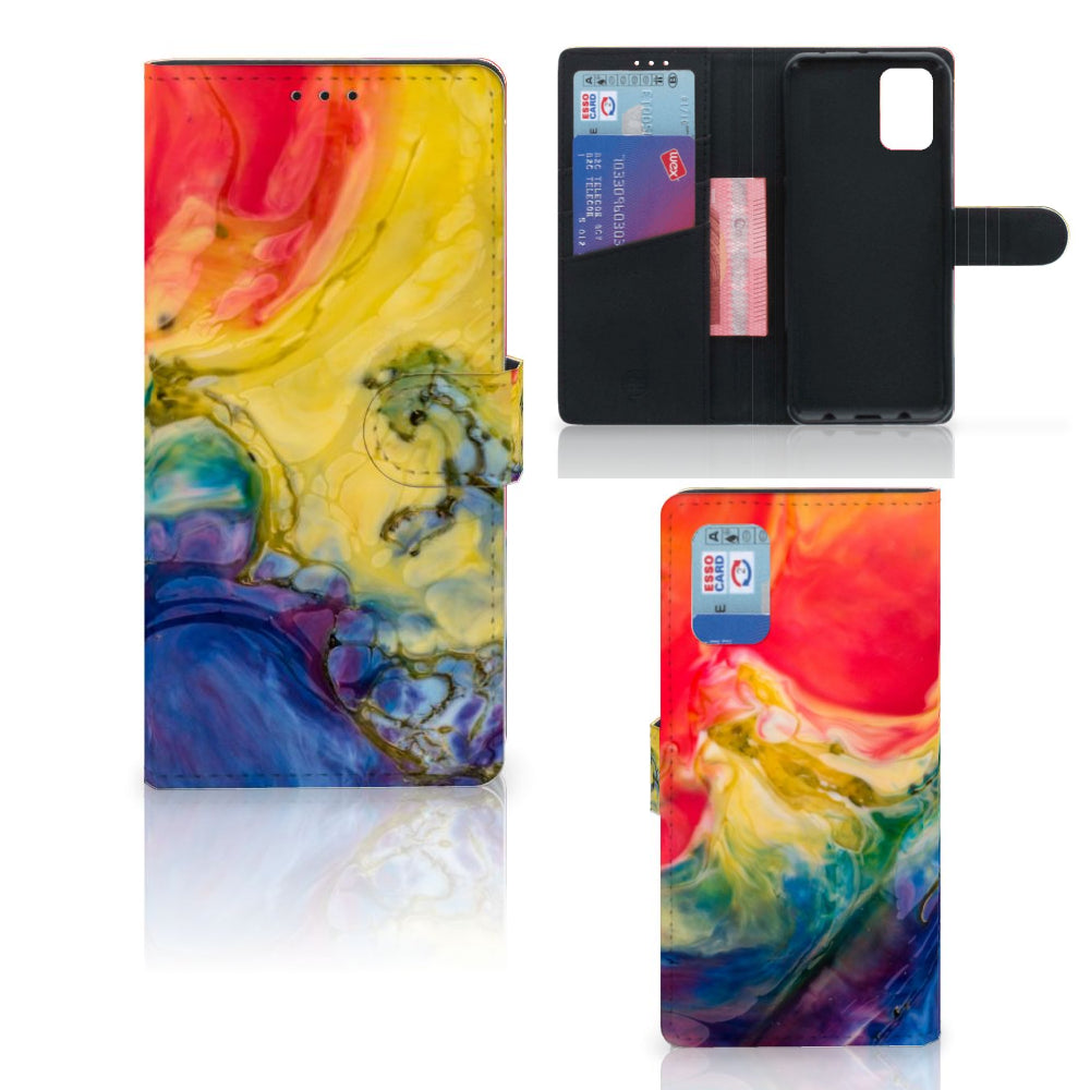 Hoesje Samsung Galaxy A02s | M02s Watercolor Dark